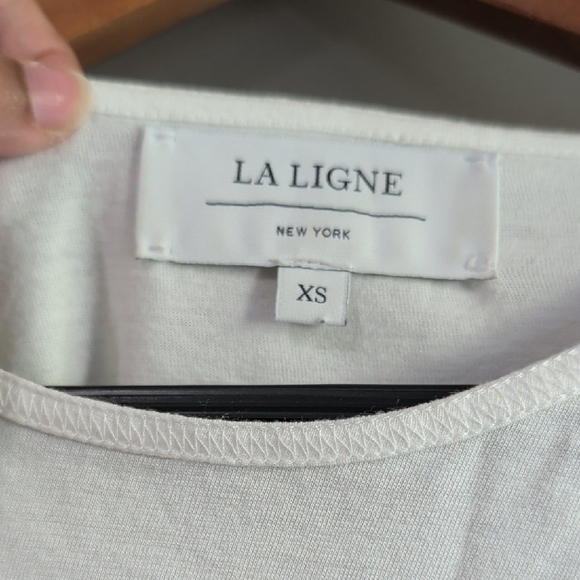 La Ligne Black and White Striped Tee - Picture 2 of 3